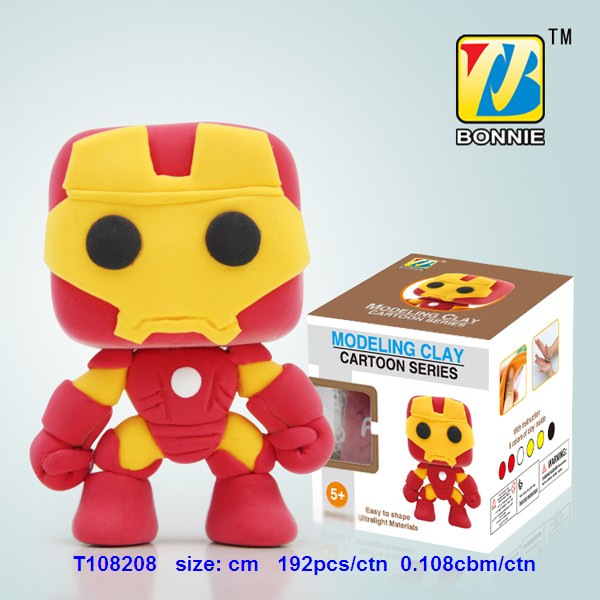 产品货号: t108208         : 超轻可塑型粘土彩泥英雄联盟—钢铁侠