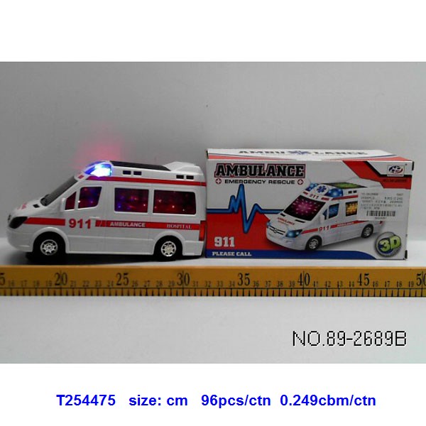 产品货号 t254475 电动万向救护车英文歌3d灯光 产品包装