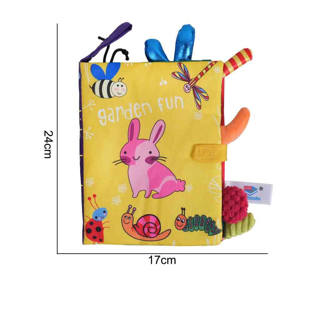 Stuffed Toy - Tail Cloth Book - Garden Animals