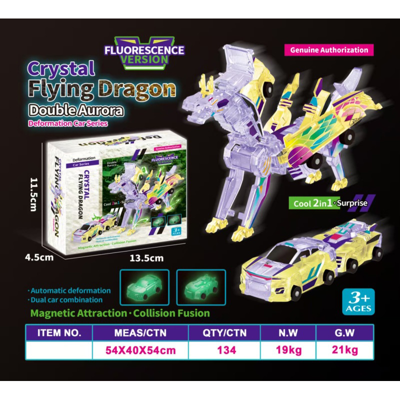Transform crystal flying dragon
